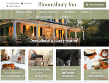 Tablet Screenshot of bloomsburyinn.com